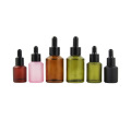 empty pink green amber color sloping shoulder glass dropper bottle essential oil